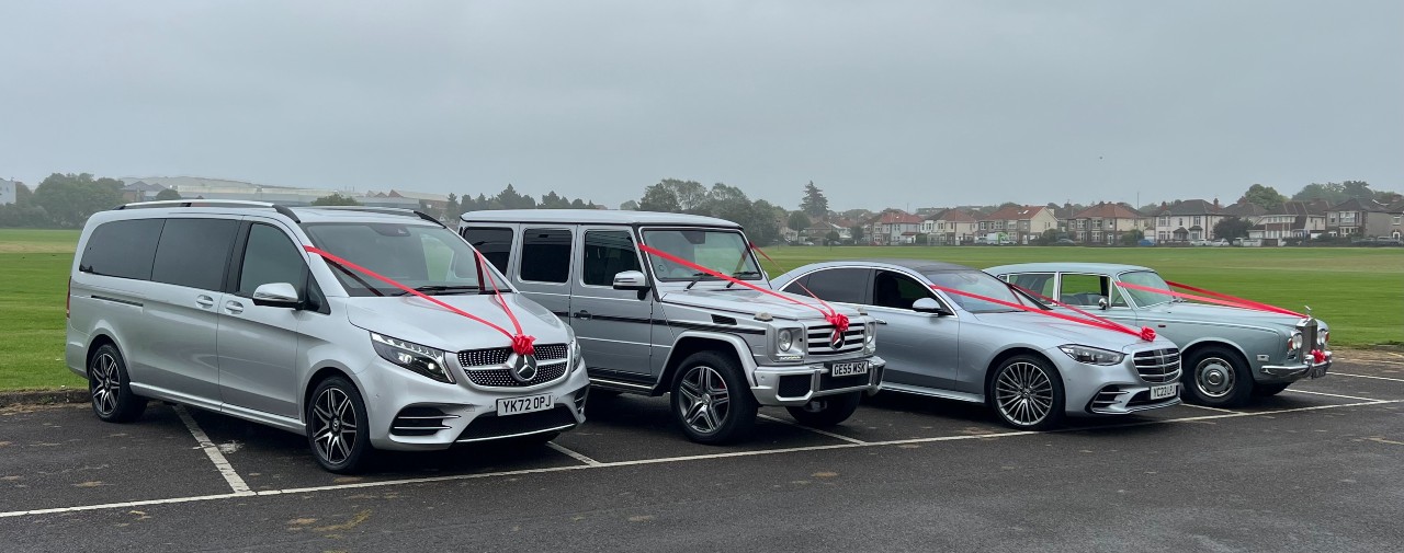 Wedding cars fleet of 4 wedding cars