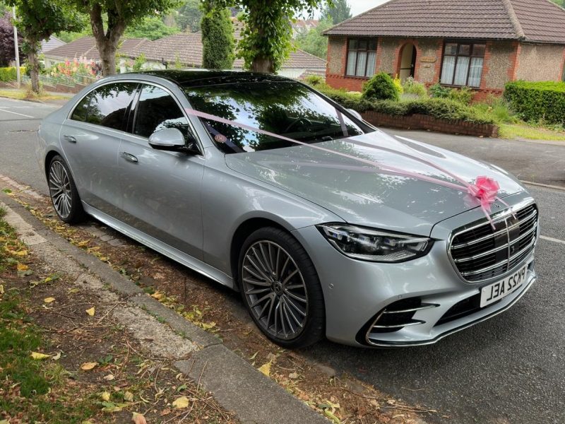 Mercedes s-class wedding car